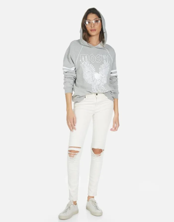 Davina Moshi Eagle Heather Grey Women Lauren Moshi Hoodies