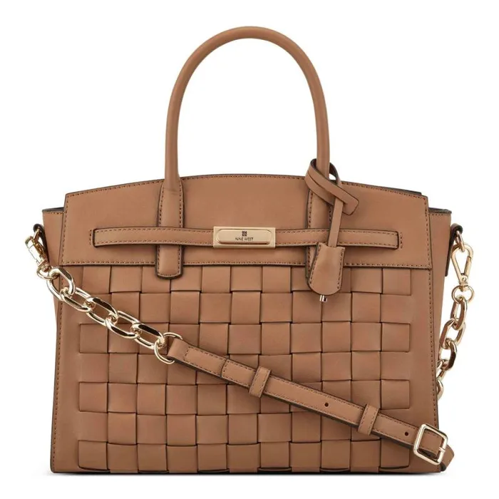 Dax Jet Set Satchel Dark Camel Women Nine West Satchels and Shoulder Bags