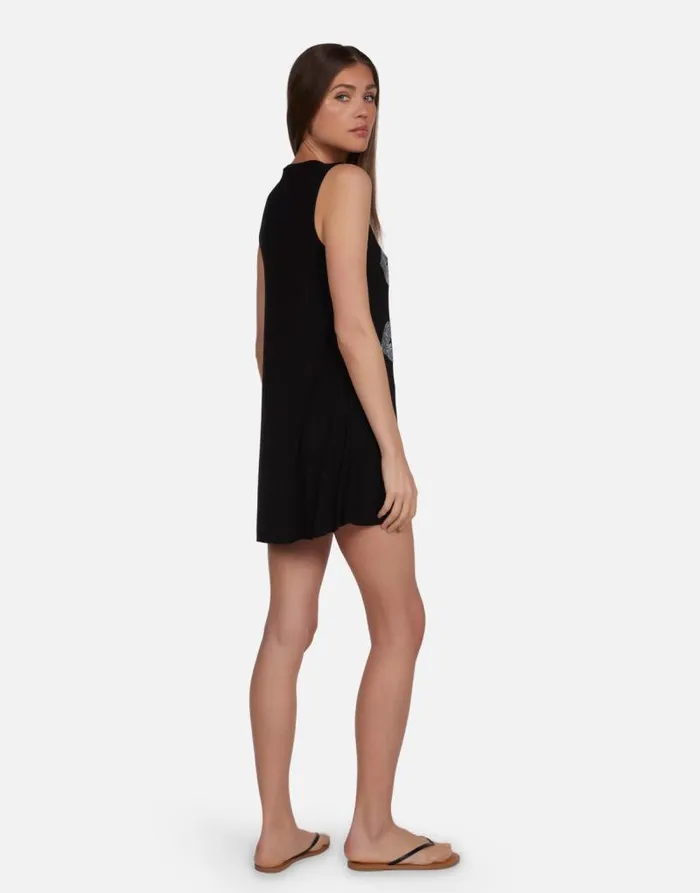Deanna Crystal Multi Lips Black Women Lauren Moshi Dresses