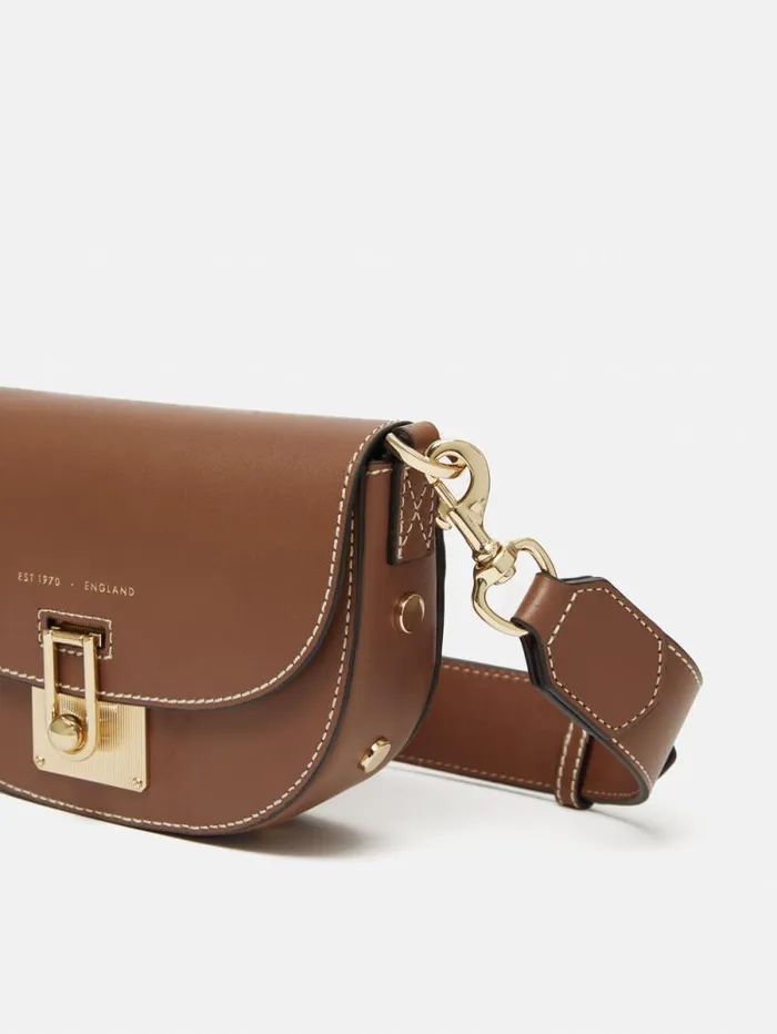 Denbigh Studded Leather Bag Tan Women Jigsaw Wallets and Card Holders