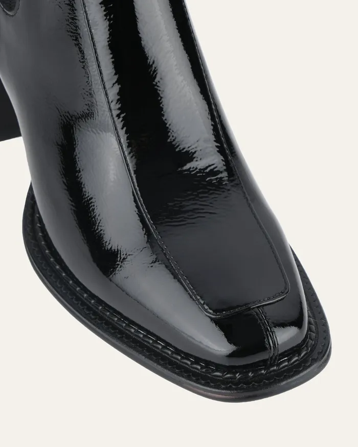 Devina mid ankle boots black crinkle patent MID ANKLE BOOTS jomercer Women Devina mid ankle boots black crinkle patent MID ANKLE BOOTS jomercer Women