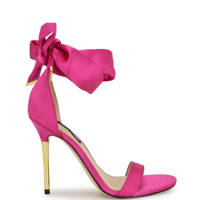 Donatela Ankle Wrap Sandals Pink Women Nine West Sandals
