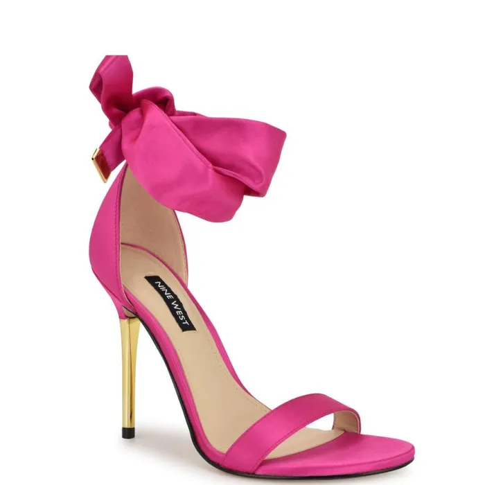 Donatela Ankle Wrap Sandals Pink Women Nine West Sandals Donatela Ankle Wrap Sandals Pink Women Nine West Sandals