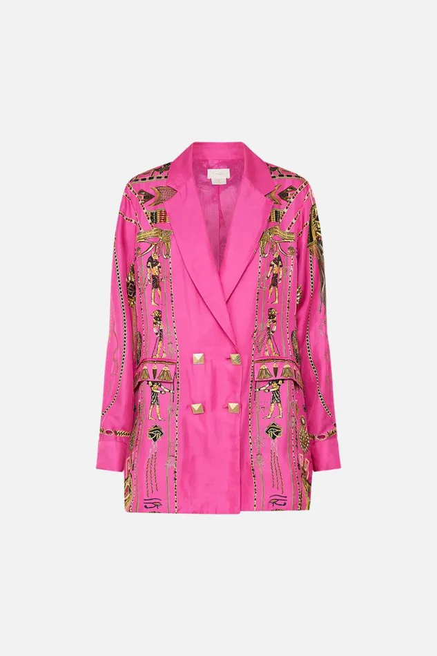 DOUBLE BREASTED SOFT JACKET SONG OF THE SCARAB Song Of The Scarab Womens Camilla Jackets