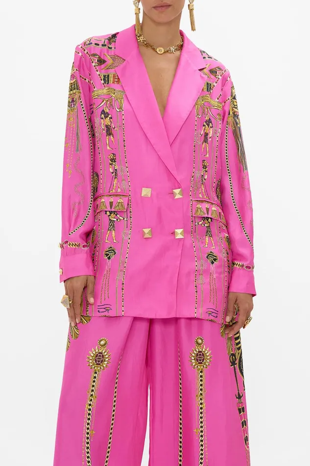 DOUBLE BREASTED SOFT JACKET SONG OF THE SCARAB Song Of The Scarab Womens Camilla Jackets