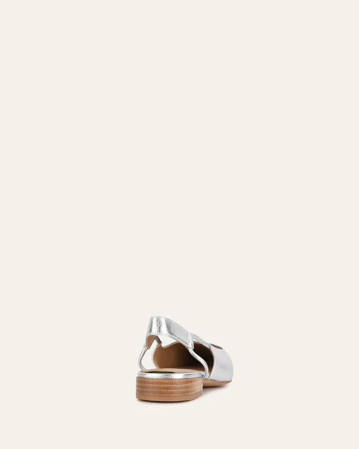 DRESS jomercer Women Larissa dress flats silver leather