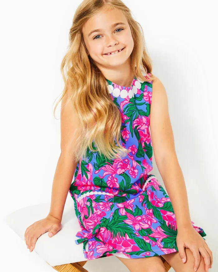 Dresses and Rompers GirlsHome and Gifts Lilly Pulitzer Girls Little Lilly Knit Shift Dress Cerise Pink Safari Sunset Dresses and Rompers GirlsHome and Gifts Lilly Pulitzer Girls Little Lilly Knit Shift Dress Cerise Pink Safari Sunset