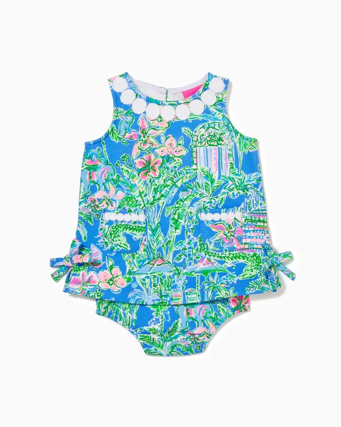 Dresses and Rompers Girls Lilly Pulitzer Baby Lilly Knit Shift Dress Boca Blue Beneath The Bougainvillea Dresses and Rompers Girls Lilly Pulitzer Baby Lilly Knit Shift Dress Boca Blue Beneath The Bougainvillea