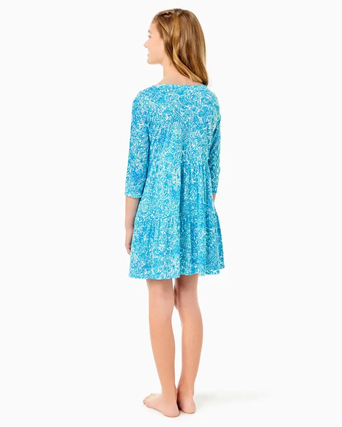 Dresses and Rompers Girls Lilly Pulitzer Girls Mini Geanna Dress Resort White Took Me By Sunrise Dresses and Rompers Girls Lilly Pulitzer Girls Mini Geanna Dress Resort White Took Me By Sunrise