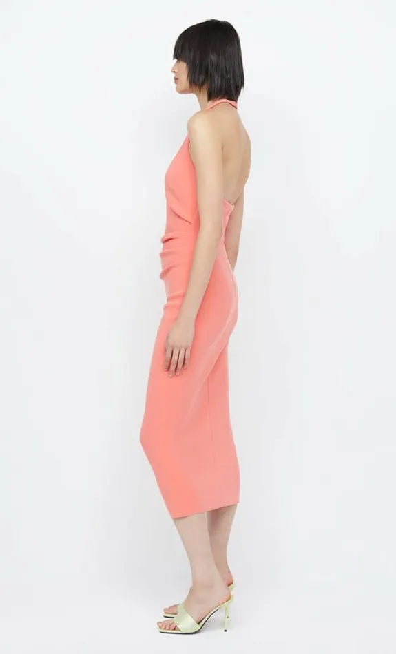 Dresses Bec Bridge Cyndie Halter Midi Dress Coral