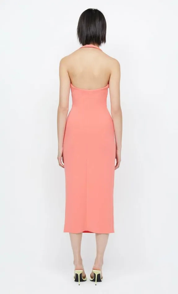 Dresses Bec Bridge Cyndie Halter Midi Dress Coral