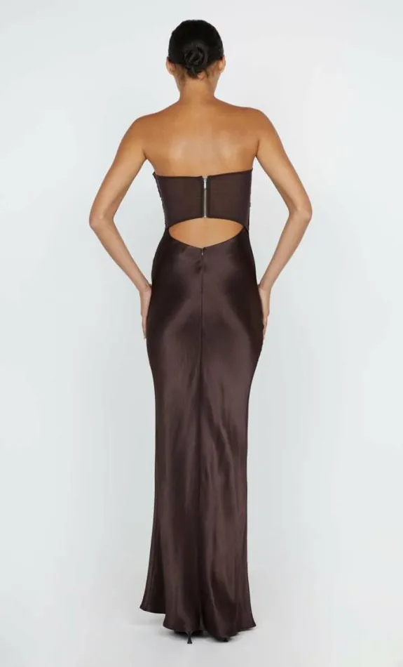 Dresses Bec Bridge Halle Strapless Dress Chocolate