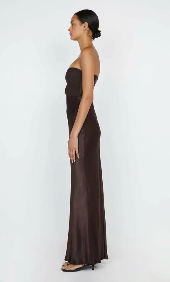 Dresses Bec Bridge Halle Strapless Dress Chocolate