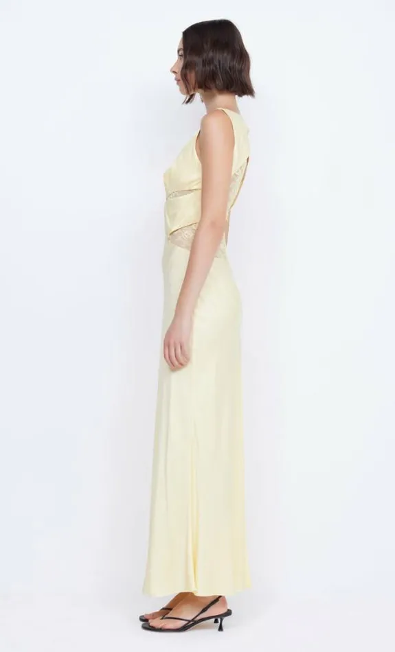 Dresses Bec Bridge Juliette V Neck Maxi Dress Butter Yellow