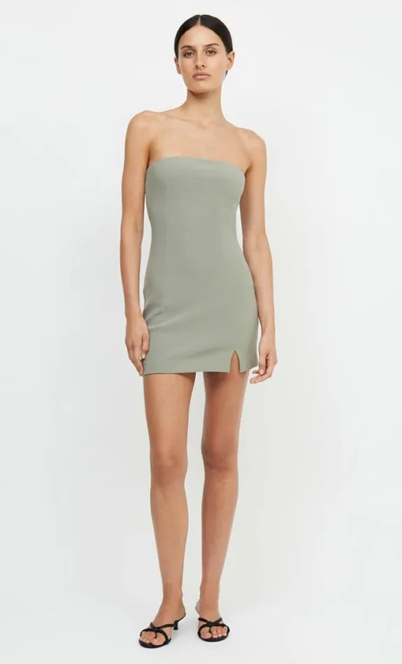 Dresses Bec Bridge Karina Strapless Split Mini Dress Sage