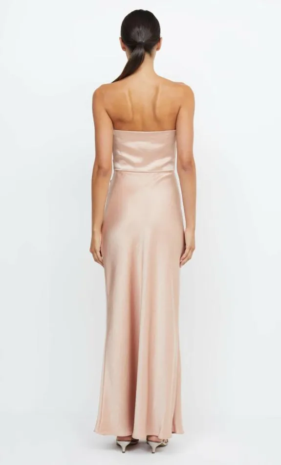Dresses Bec Bridge The Dreamer Strapless Dress Rose Gold
