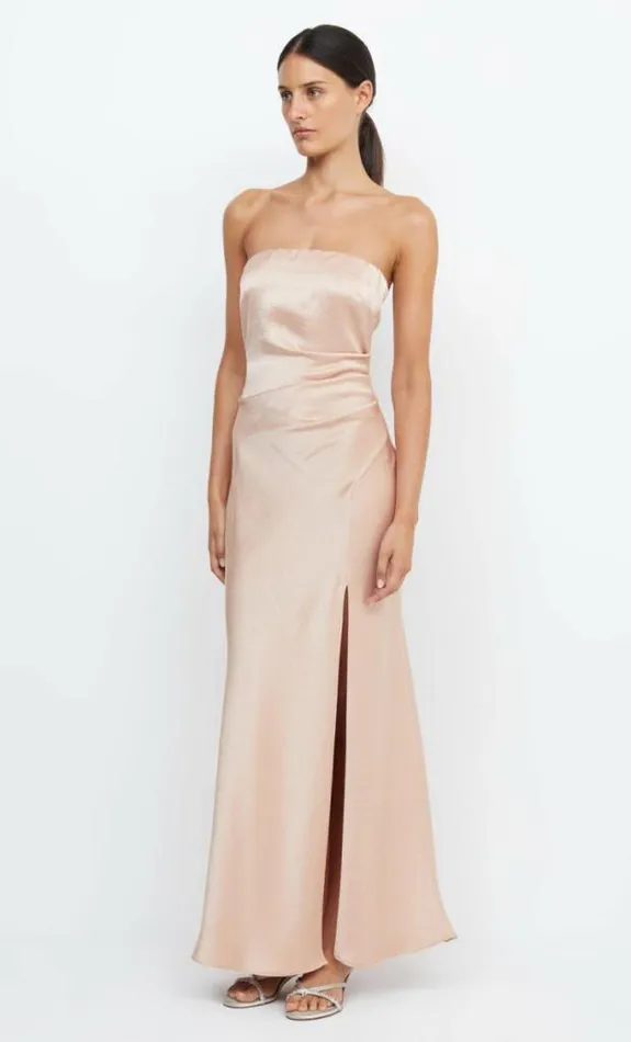 Dresses Bec Bridge The Dreamer Strapless Dress Rose Gold