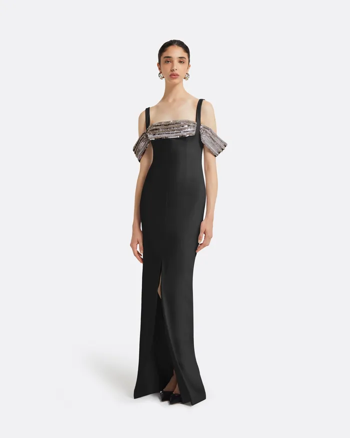 Dresses Dilek Black Long Dress Black Safiyaa Women