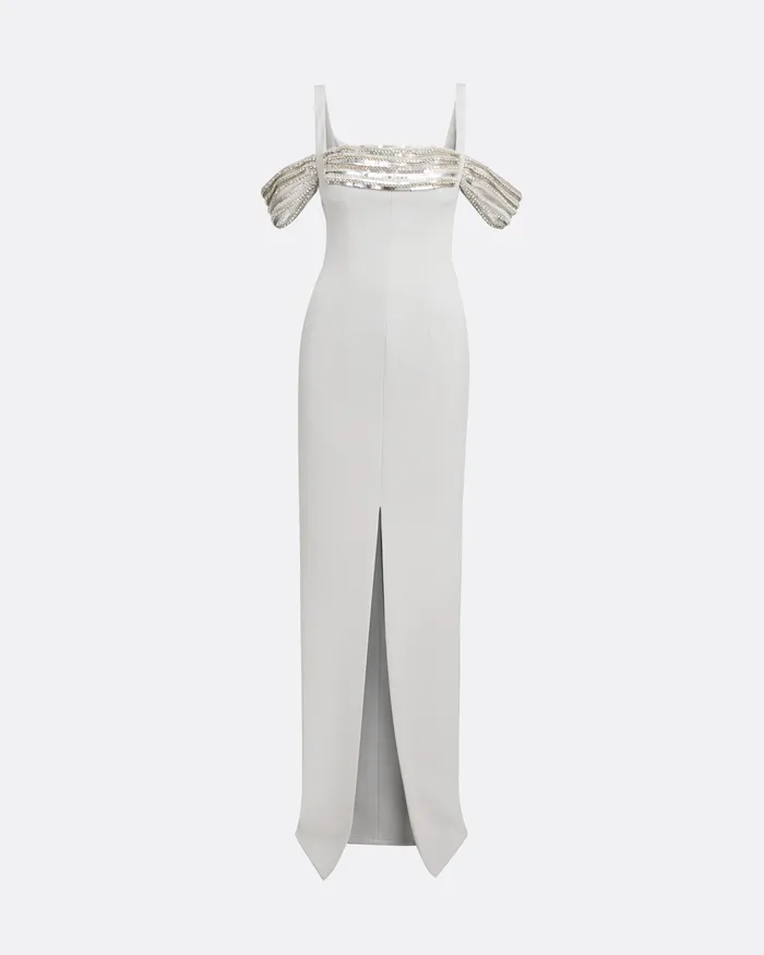 Dresses Dilek Stone Grey Long Dress Stone Grey Safiyaa Women