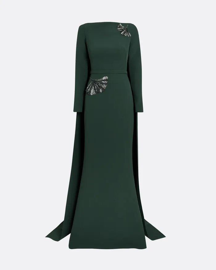 Dresses Safiyaa Women Ginevra Darkest Spruce Long Dress Darkest Spruce