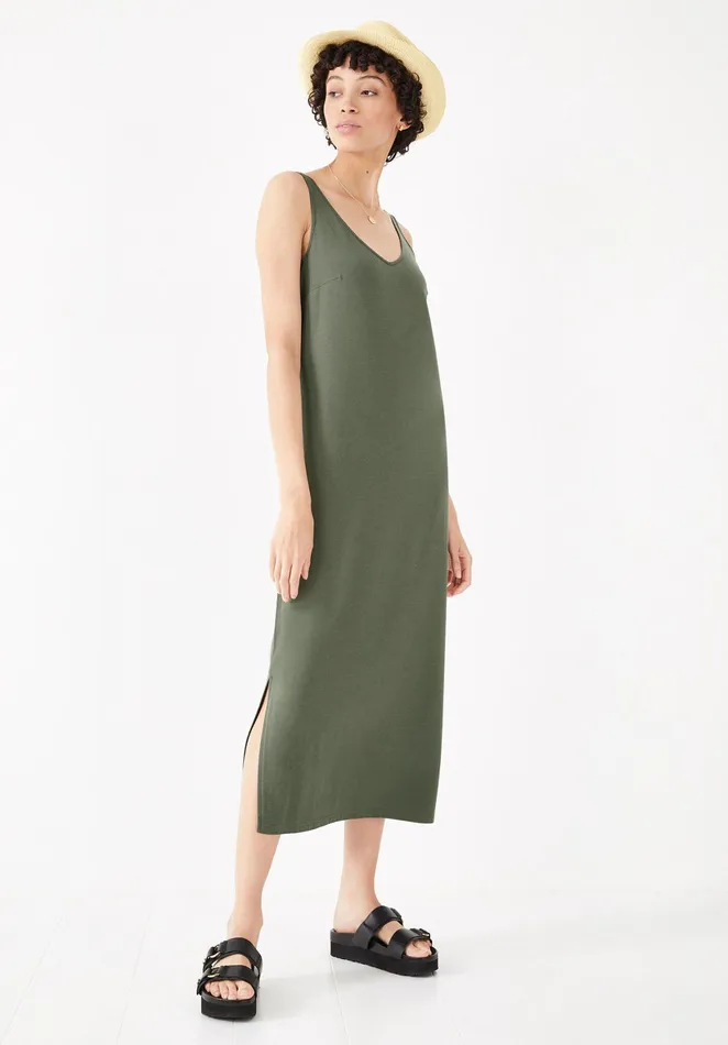 Dresses Women Hush Janelle Jersey Midi Dress Khaki