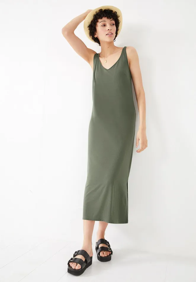 Dresses Women Hush Janelle Jersey Midi Dress Khaki