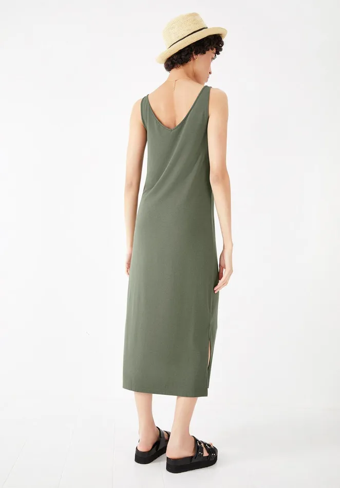 Dresses Women Hush Janelle Jersey Midi Dress Khaki