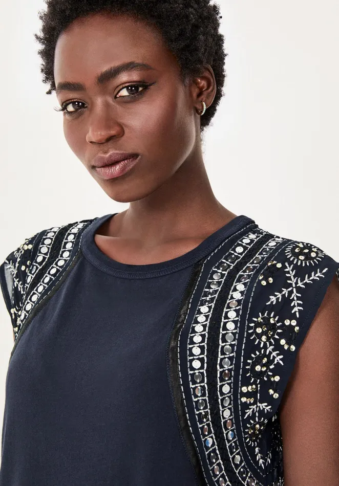 Dresses Women Hush Maree Embroidered Dress Midnight Navy