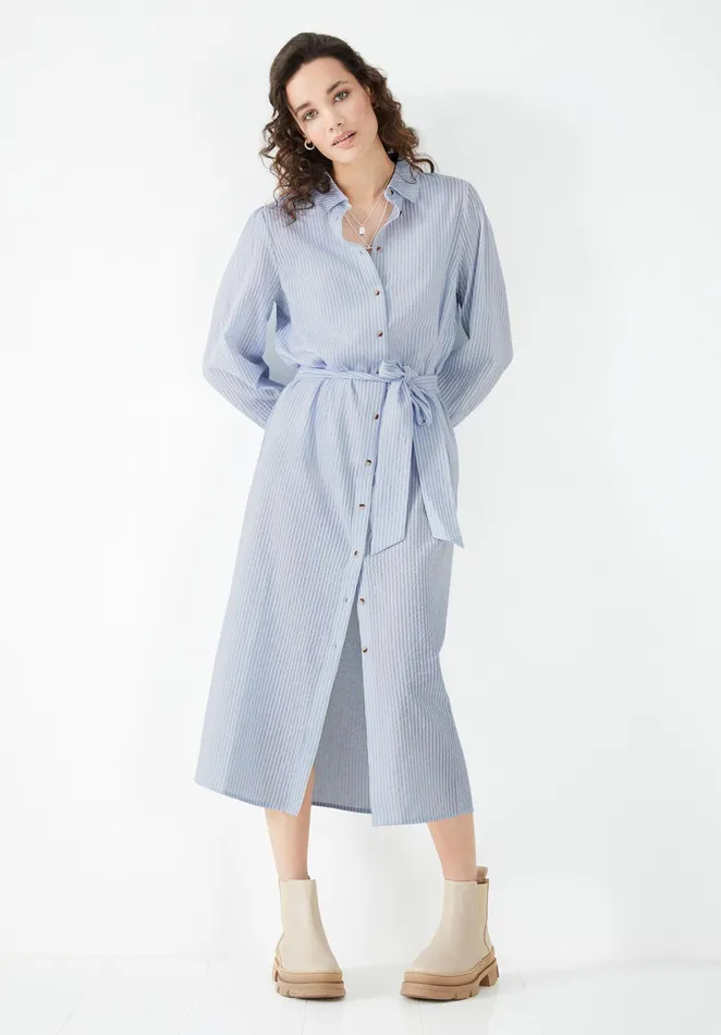 Dresses Women Hush Striped Shirt Dress Soft Blue