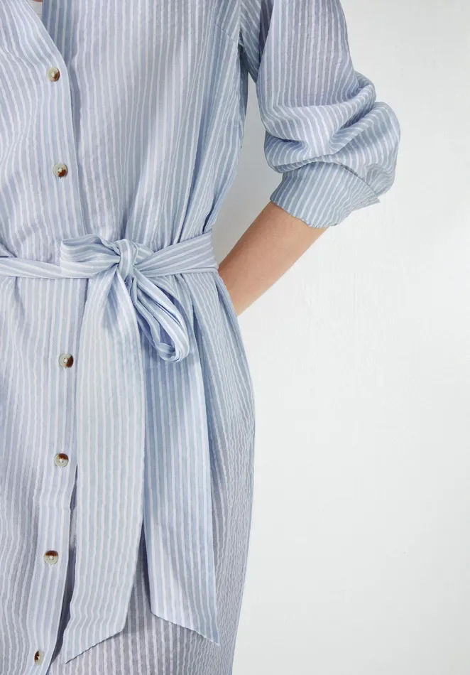 Dresses Women Hush Striped Shirt Dress Soft Blue