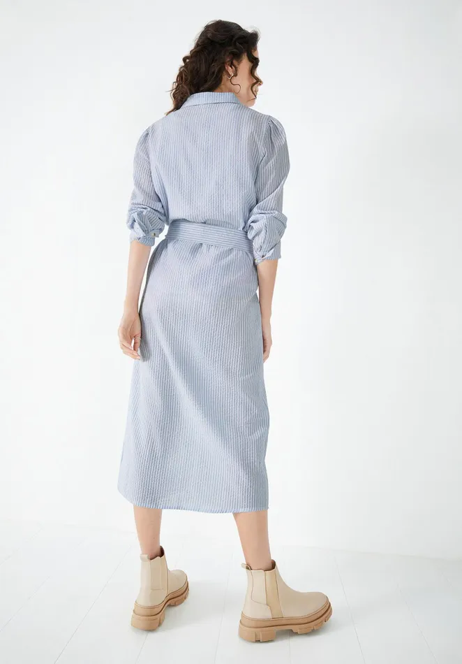 Dresses Women Hush Striped Shirt Dress Soft Blue