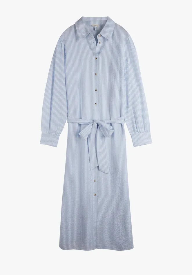 Dresses Women Hush Striped Shirt Dress Soft Blue