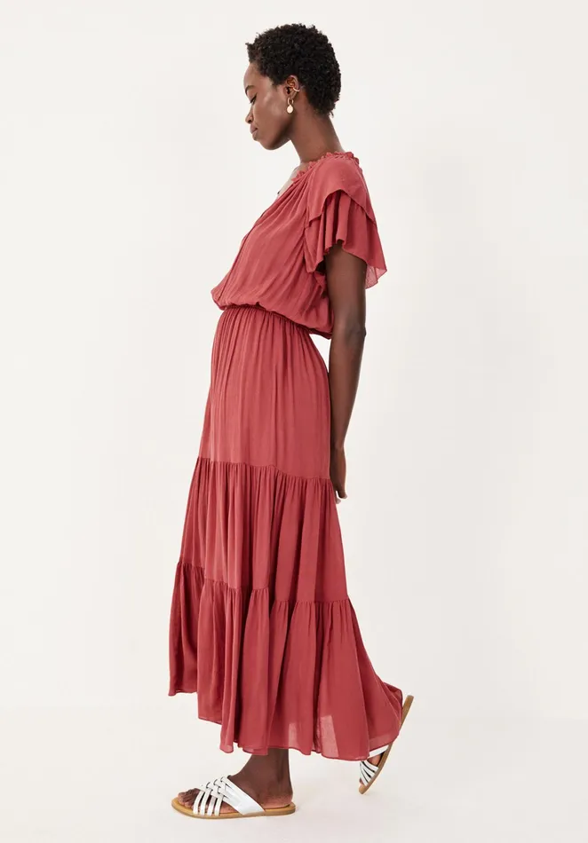 Dresses Women Hush Wren Tiered Maxi Dress Arizona Rose