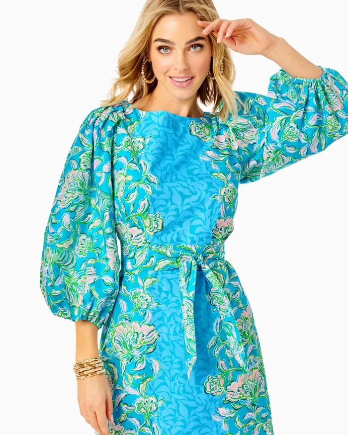 Dresses Women Lilly Pulitzer Barbara 34 Sleeve Cotton Maxi Dress Cumulus Blue Chick Magnet Engineered Woven Dress Dresses Women Lilly Pulitzer Barbara 34 Sleeve Cotton Maxi Dress Cumulus Blue Chick Magnet Engineered Woven Dress