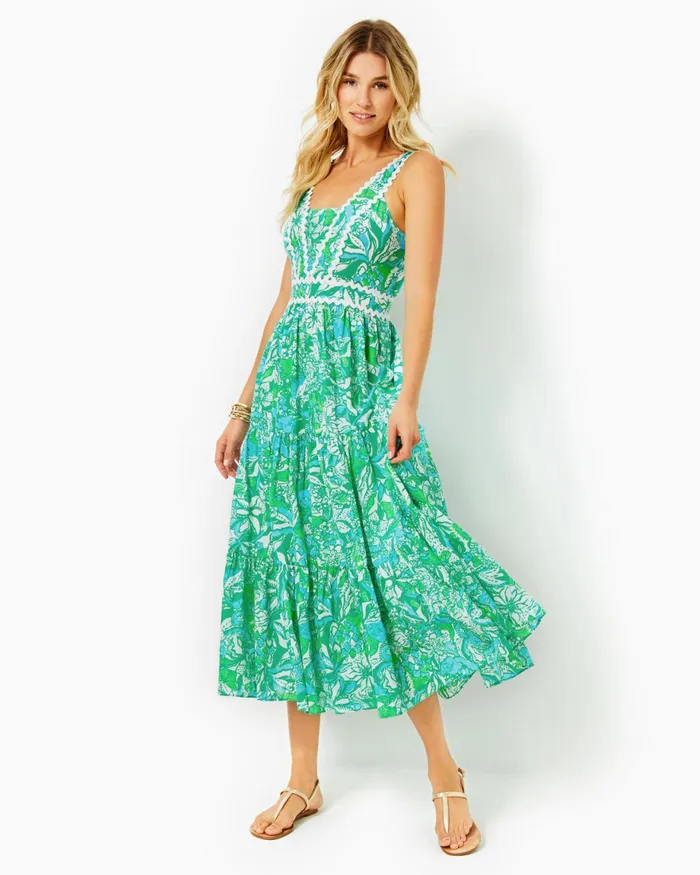 Dresses Women Lilly Pulitzer Geri OffTheShoulder Midi Dress Resort White Swirly Fern Scalloped Eyelet Dresses Women Lilly Pulitzer Geri OffTheShoulder Midi Dress Resort White Swirly Fern Scalloped Eyelet