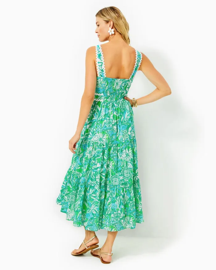 Dresses Women Lilly Pulitzer Geri OffTheShoulder Midi Dress Resort White Swirly Fern Scalloped Eyelet Dresses Women Lilly Pulitzer Geri OffTheShoulder Midi Dress Resort White Swirly Fern Scalloped Eyelet