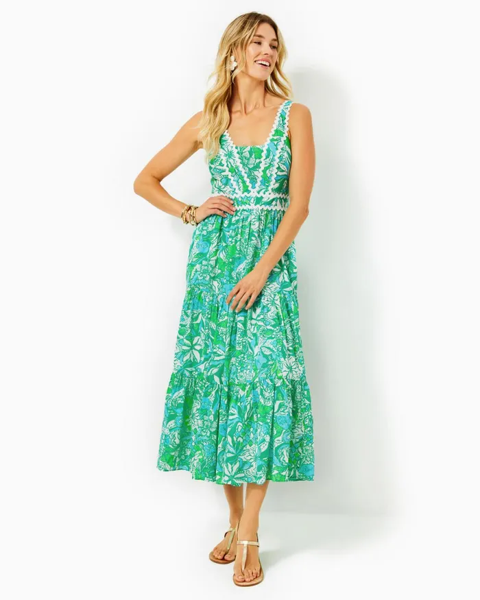 Dresses Women Lilly Pulitzer Geri OffTheShoulder Midi Dress Resort White Swirly Fern Scalloped Eyelet Dresses Women Lilly Pulitzer Geri OffTheShoulder Midi Dress Resort White Swirly Fern Scalloped Eyelet