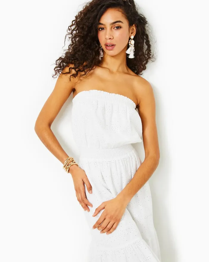 Dresses Women Lilly Pulitzer Geri OffTheShoulder Midi Dress Resort White Swirly Fern Scalloped Eyelet Dresses Women Lilly Pulitzer Geri OffTheShoulder Midi Dress Resort White Swirly Fern Scalloped Eyelet