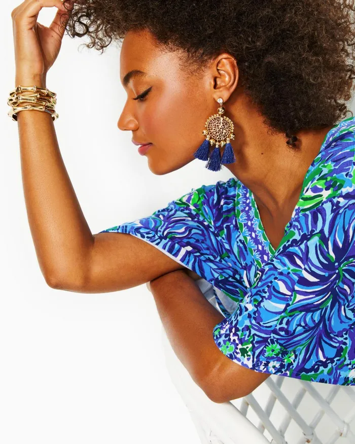 Dresses Women Lilly Pulitzer Kasslyn Dress Low Tide Navy Gold Puff Floral Brocade Dresses Women Lilly Pulitzer Kasslyn Dress Low Tide Navy Gold Puff Floral Brocade