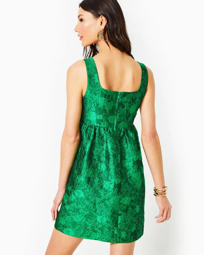 Dresses Women Lilly Pulitzer Kasslyn Dress Low Tide Navy Gold Puff Floral Brocade Dresses Women Lilly Pulitzer Kasslyn Dress Low Tide Navy Gold Puff Floral Brocade