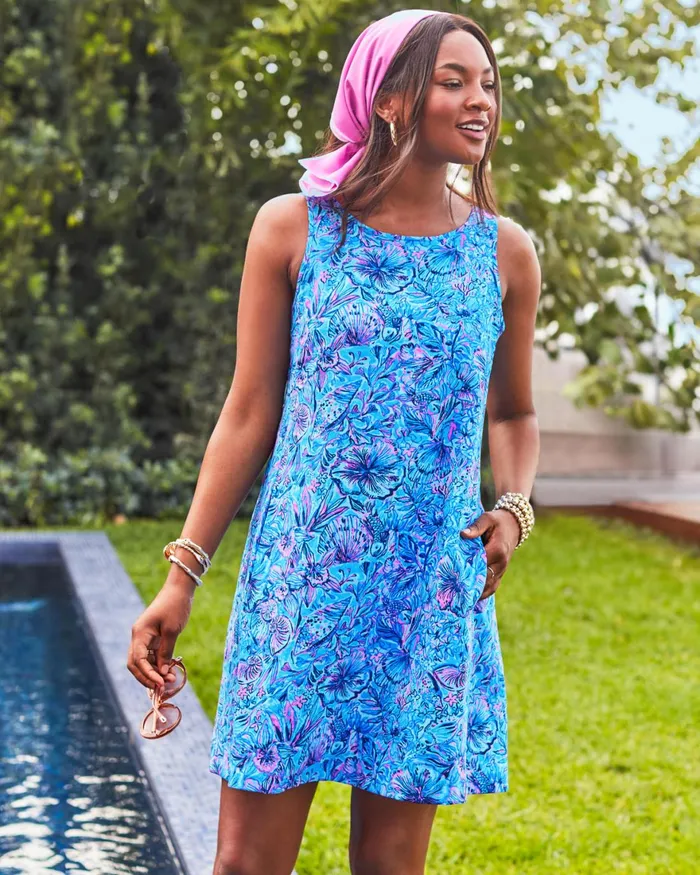 Dresses Women Lilly Pulitzer Trina Dress Surf Blue Soleil It On Me Dresses Women Lilly Pulitzer Trina Dress Surf Blue Soleil It On Me