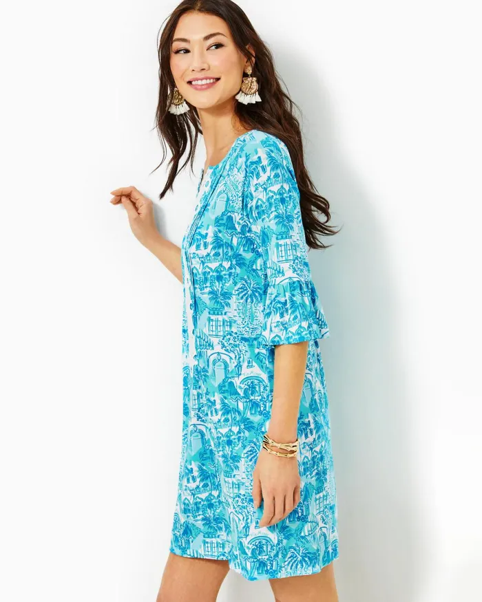Dresses Women Lilly Pulitzer UPF 50 ChillyLilly Braedyn Dress Aura Pink Leaf An Impression Dresses Women Lilly Pulitzer UPF 50 ChillyLilly Braedyn Dress Aura Pink Leaf An Impression