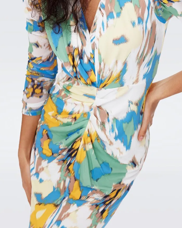 DVF Dresses Women Hades Dress Huge Day Dream Floral Blue