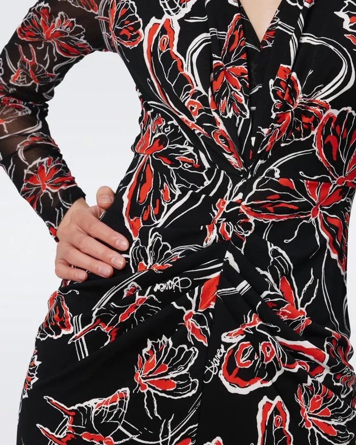 DVF Dresses Women Hades Dress Tiny Flutterfly