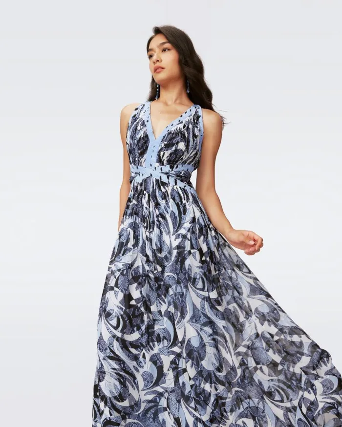 DVF Dresses Women Levada Dress Huge Serpent Dance