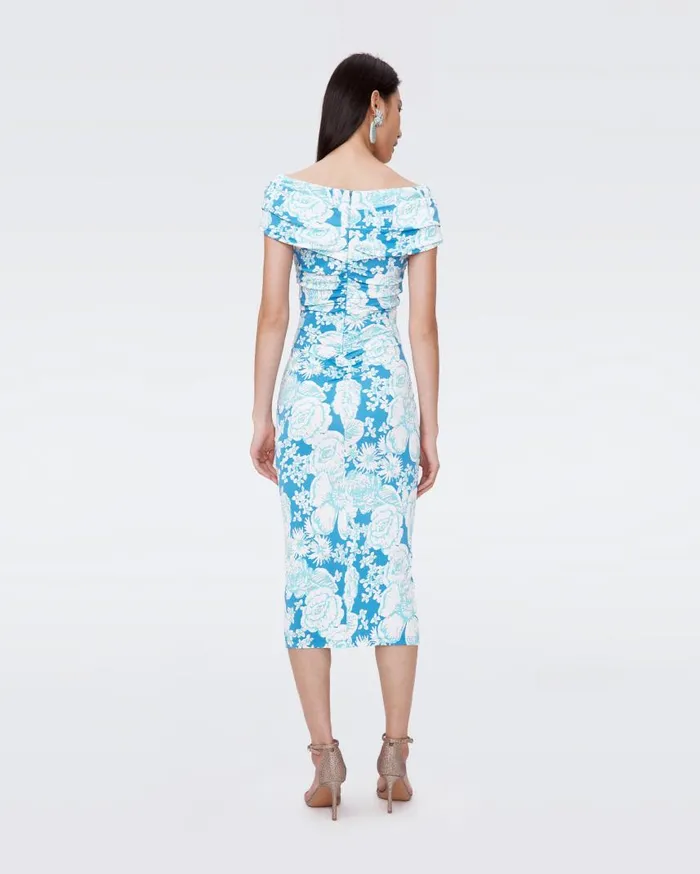 DVF Dresses Women Stephen Dress June Bloom Blue