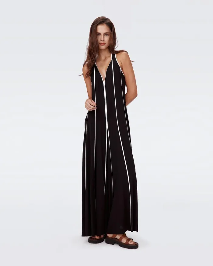 DVF Jumpsuits and Rompers Women Jasper Jumpsuit Black And Ivory