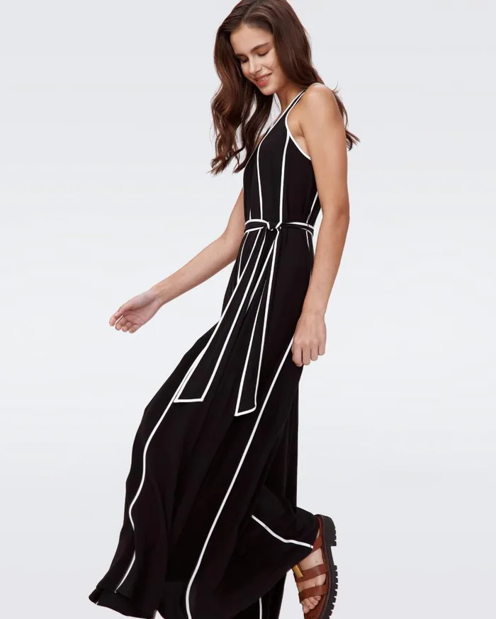DVF Jumpsuits and Rompers Women Jasper Jumpsuit Black And Ivory