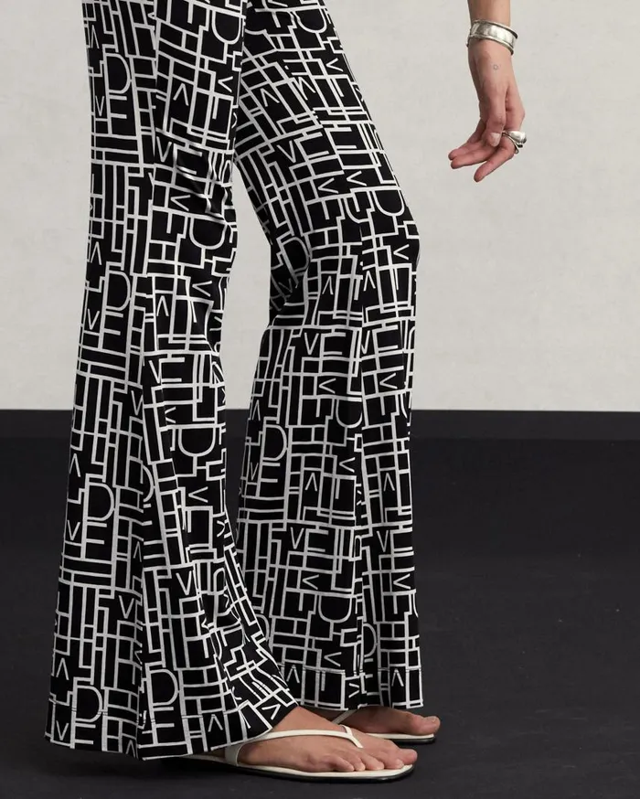 DVF Pants and Shorts Women Brooklyn Pants Logo Love Black