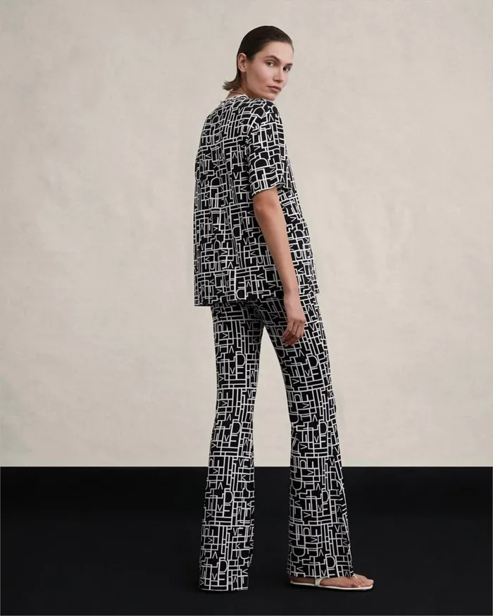 DVF Pants and Shorts Women Brooklyn Pants Logo Love Black